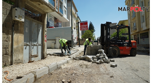 Büyükşehir’den Dulkadiroğlu Egemenlik Mahallesi’nde Cadde ve Sokak Yenileme Çalışması