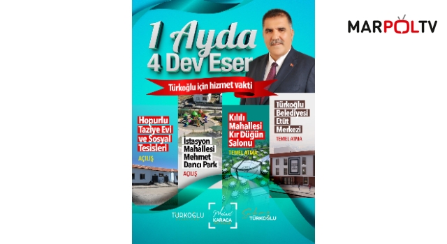Türkoğlu’nda her hafta açılış ve temel atma töreni var