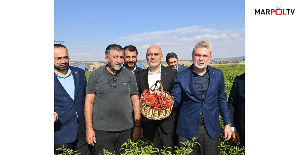 Başkan Görgel; “Dünya’nın En Güzel Biberi, Maraş Biberi Hasadımız Hayırlı ve Bereketli Olsun”