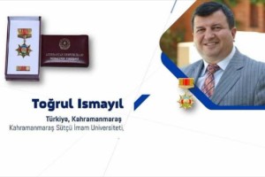KSÜ'de öğretim üyesine Azerbaycan Devlet Madalyası verildi