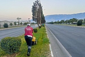 Büyükşehir’den Yeşil Alanlarda Bakım Çalışması