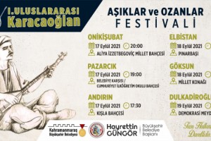 I. Uluslararası Karacaoğlan Aşıklar ve Ozanlar Festivali Başlıyor