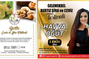 Kahramanmaraş’ta 1. Bertiz Şıra ve Ceviz Festivali İçin Geri Sayım Başladı!