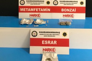 Kahramanmaraş’ta uyuşturucudan 3 kişi tutuklandı