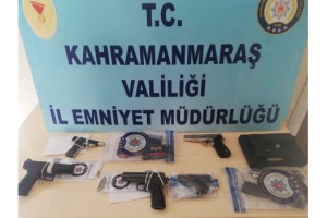 Kahramanmaraş’ta yasa dışı 29 silah ele geçirildi