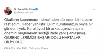 Bakan Koca'dan Önemli Açıklama! Okullar Kapanacak Mı?