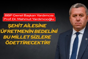 Yardımcıoğlu: Şehit Ailesine Küfretmenin Bedelini Bu Millet Sizlere Ödettirecektir!