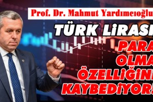 Yardımcıoğlu: Türk Lirası para olma özelliğini kaybediyor!