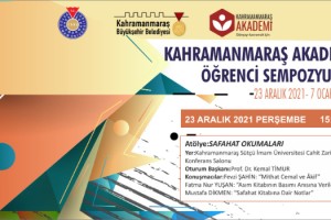 Akademi Güz Dönemini Sempozyumla Tamamlıyor