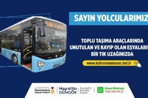 Kayıp Eşya Bürosu Vatandaşların Hizmetine Girdi