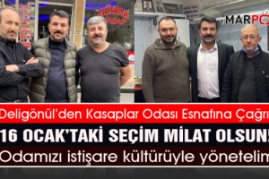 Deligönül’den Kasaplar Odası Esnafına Çağrı: 16 Ocak’taki seçim milat olsun! Tüm üyelerimizle odamızı istişare kültürüyle yönetelim!