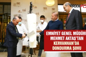 Emniyet Genel Müdürü Mehmet Aktaş’tan Kervanhan’da Dondurma Şovu