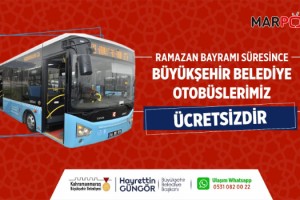 Bayramda Büyükşehir Otobüsleri Ücretsiz
