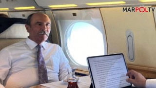 Başkan Şahin Balcıoğlu, Bakan Varank’la Uçak'ta Kahramanmaraş'ı konuştu