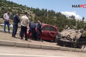 Kahramanmaraş’ta iki otomobil çarpıştı: 4 yaralı