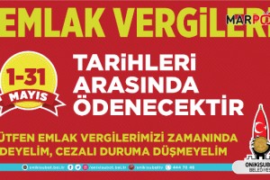 Onikişubat Belediyesi, çok değerli vergilerinizle hizmetlerini yürütüyor