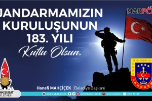 Başkan Mahçiçek’ten Jandarma’nın 183’üncü kuruluş yıl dönümü mesajı