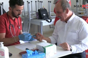 Kahramanmaraş'ta iş insanların Kızılay'a kan bağışında bulundu