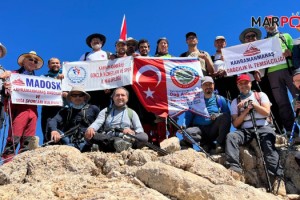 Kahramanmaraşlı dağcılar Aladağlar tırmanışı öncesi Berit zirvesi yaptı