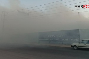 Kahramanmaraş’ta kağıt toplama merkezinde yangın