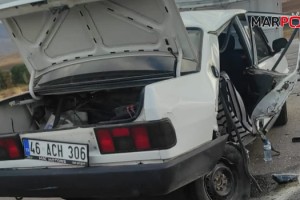 Afşin’de iki otomobil çarpıştı: 3’ü çocuk 6 yaralı