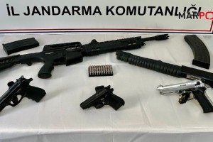 Kahramanmaraş'ta jandarma ekipleri magandaları silahlarıyla yakaladı