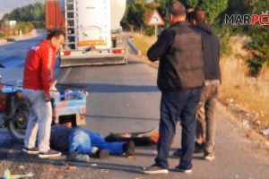 Kahramanmaraş’ta sepetli motosiklet takla attı: 1 yaralı