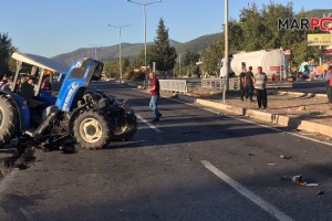 Kahramanmaraş’ta tır ile traktör çarpıştı: 1 yaralı