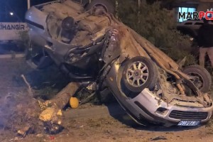 Elbistan’da ağaca çarpan otomobil sürücüsü ağır yaralandı