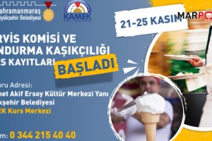 KAMEK’te Servis Komisi ve Dondurma Kaşıkçılığı Kurs Kayıtları Başlıyor!