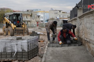 Dulkadiroğlu'nda Kilit Parke Çalışması