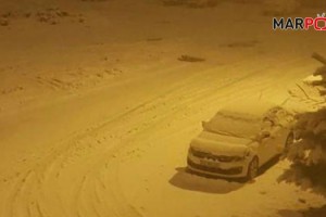 Kahramanmaraş’ın kuzey ilçelerinde kar yağışı başladı