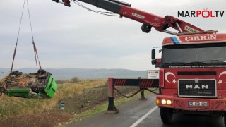 Kahramanmaraş’ta aracıyla direğe çarpman sürücü öldü