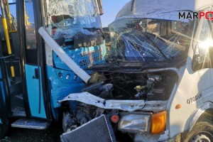 Kahramanmaraş’ta halk otobüsü ile minibüs çarpıştı: 4 yaralı