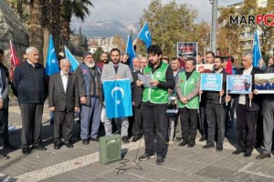 Kahramanmaraş’ta STK’lar Çin’in Doğu Türkistan’a zulmünü protesto etti