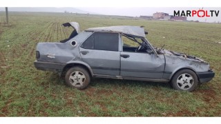 Elbistan’da otomobil takla attı: 1 yaralı
