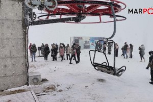 Kahramanmaraş kayak merkezi doldu taştı