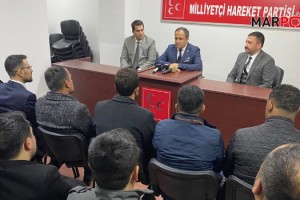 Kahramanmaraş Ülkü Ocakları’ndan MHP İl Başkanı Vahit Demiröz’e tebrik ziyareti