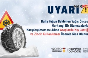 Büyükşehir’den Kış Lastiği ve Zincir Uyarısı!