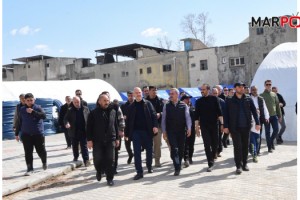 Başkan Güngör, Bakan Soylu ile Geçici Esnaf Çarşılarını Ziyaret Etti