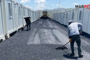 Büyükşehir, Nurhak Konteyner Kent’te Alt ve Üstyapı İmalatını Sürdürüyor