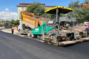 Büyükşehir Erkenez’in Ana Caddesini Asfaltlıyor