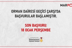 Orman Dairesi Geçici Çarşı’da Başvurular Başladı!