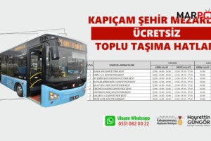 Büyükşehir, Kapıçam Mezarlığı İçin Ücretsiz Seferleri Duyurdu