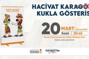 Haydi Çocuklar Hacivat Karagöz Kukla Gösterisine