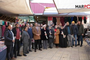 BAŞKAN ADAYI MUSTAFA ÇİÇEK’TEN SOSYETE PAZARI ESNAFINA ZİYARET