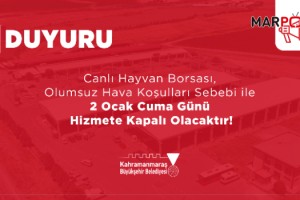 Canlı Hayvan Borsası Kar Yağışı Nedeniyle 2 Ocak’ta Kapalı Olacak