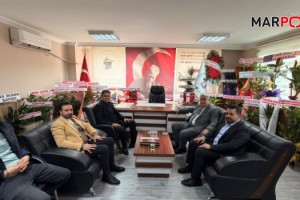 KMESOB Başkanı Kuybu’dan Başkan Çiçek’e Hayırlı Olsun Ziyareti