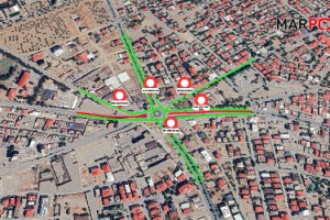 Dulkadiroğlu Recep Tayyip Erdoğan Bulvarı Trafiğe kapatıldı