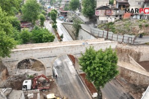 Tarihi Kanlıdere Köprüsü’nün Restorasyonu Tamamlanıyor